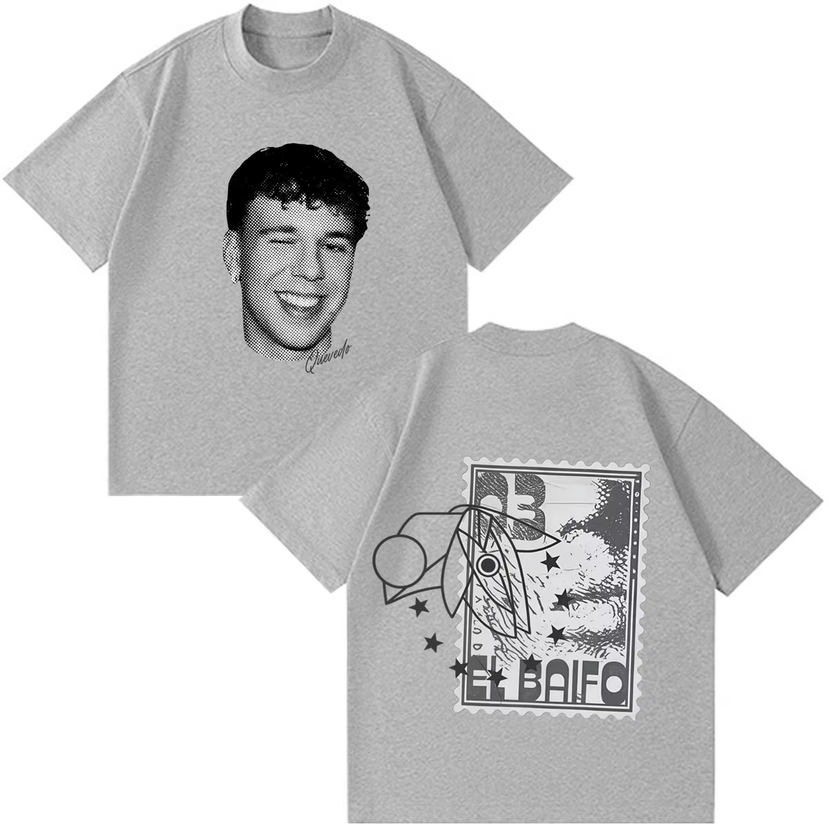 Soldes d'été : T-shirt graphique QUEVEDO EL BAIFO Album 2026 Tour pour Hommes et Femmes
