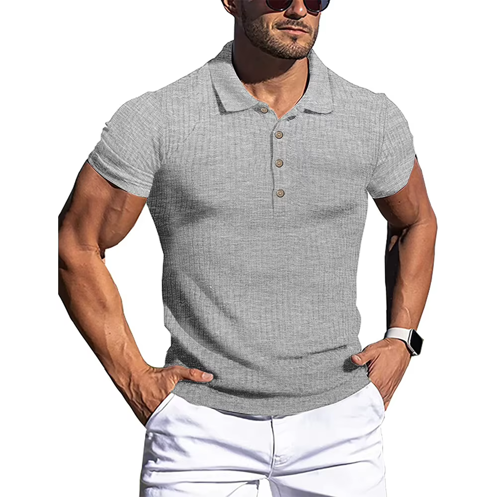 Polo à manches courtes pour hommes