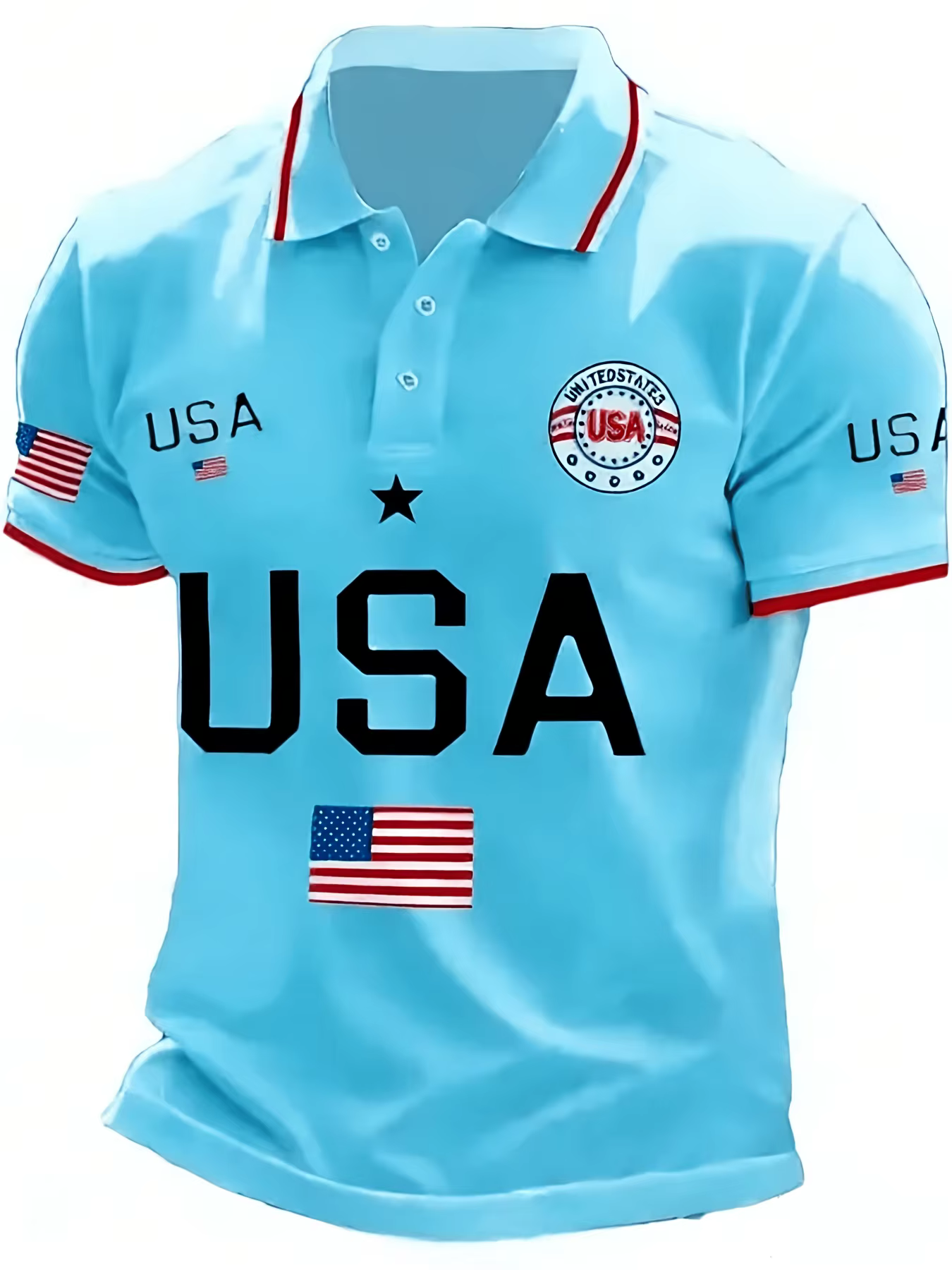 Polo patriotique USA pour homme