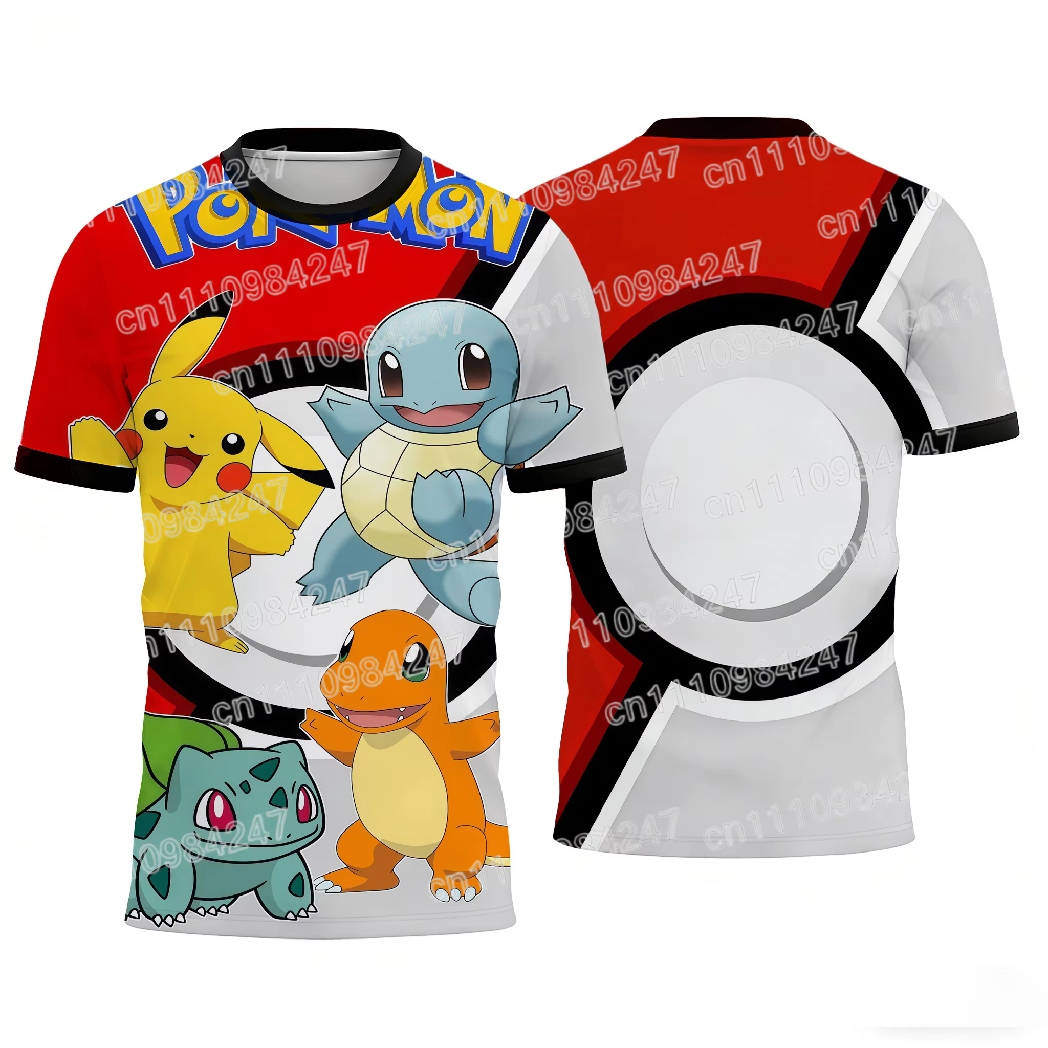 Nouveaux T-shirts assortis pour la famille Pokémon 2026