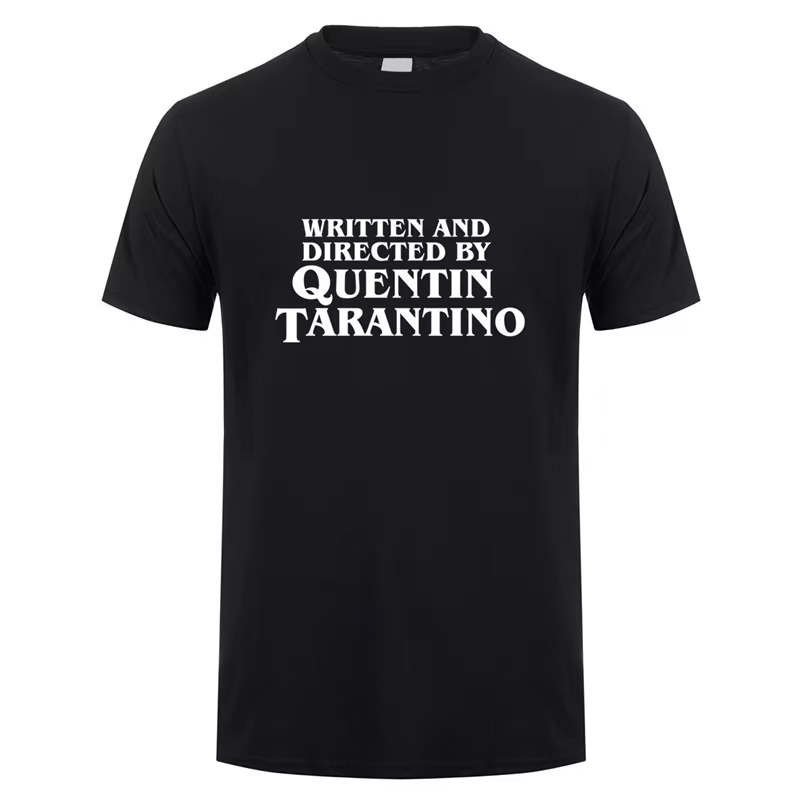 Écrit et dirigé par Quentin Tarantino T-Shirt homme unisexe t-shirts mode d'été à manches courtes hommes/femmes
