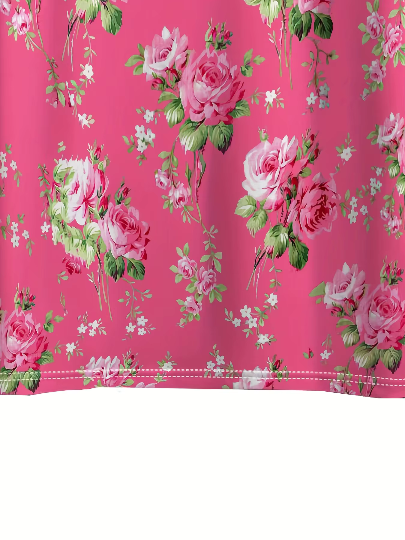 Tee-shirt pour femme – Graphique à motif floral rose
