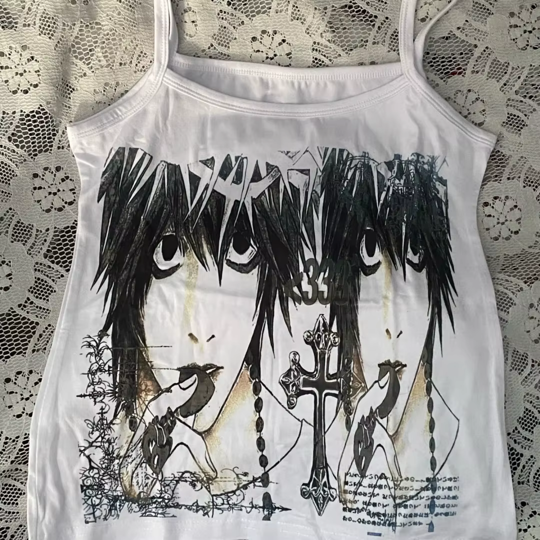 Vêtements féminins Grunge Goth Sexy Crop Tops pour femmes