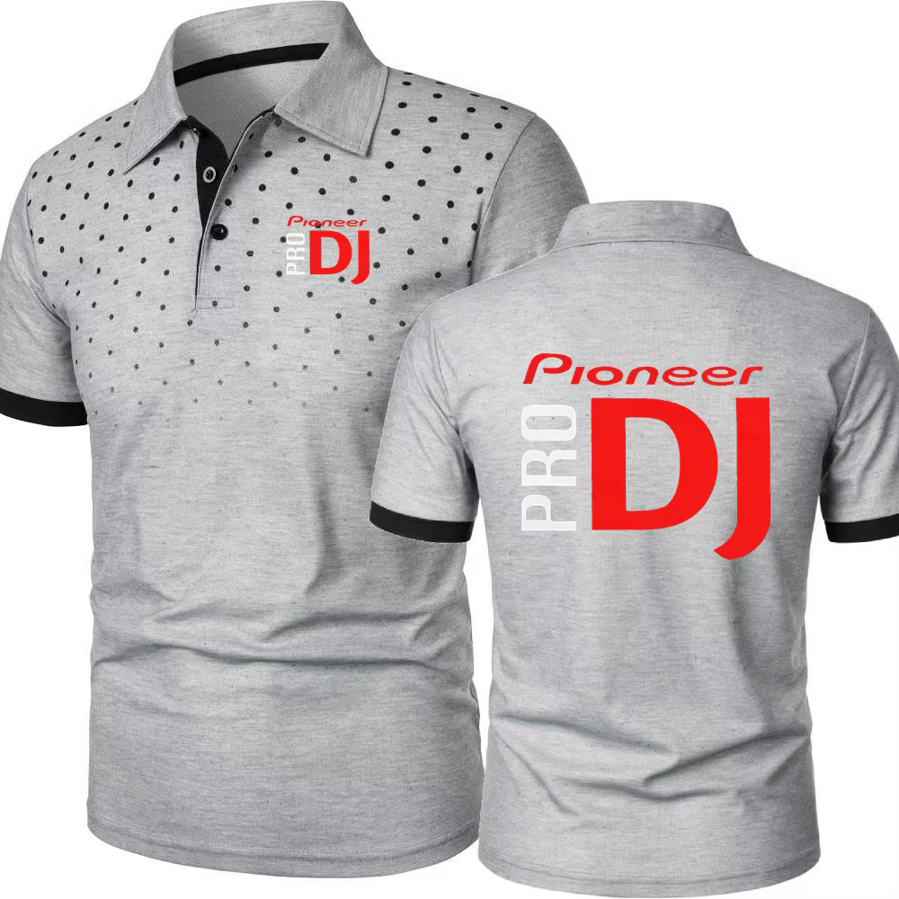 Polo DJ Muziek Pioneer Pro hommes à manches courtes t-shirt sport décontracté impression 3D Jersey rue Rap Hip Hop POLOS