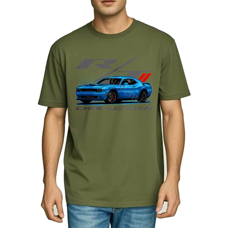 Hommes T-shirt coton col rond