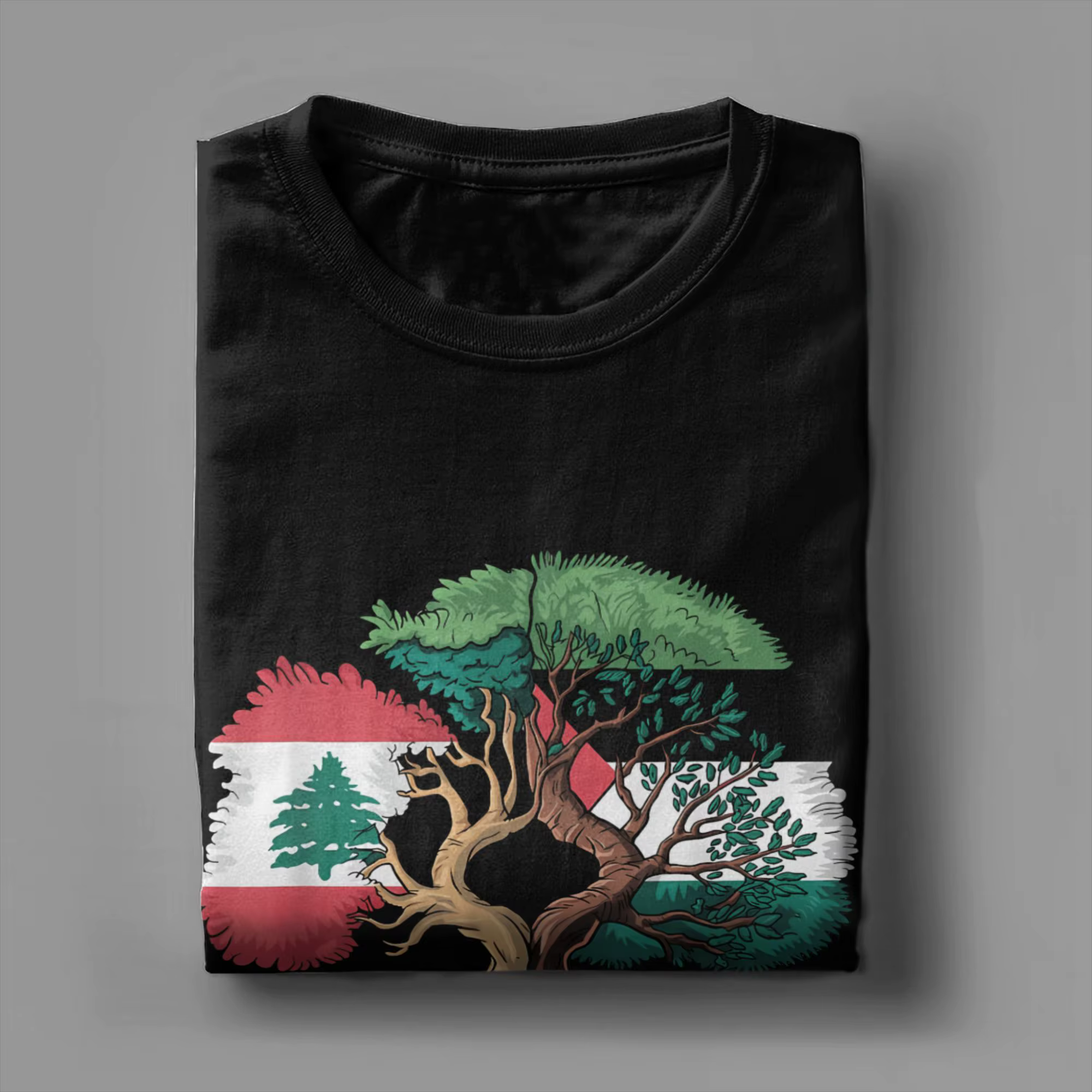 T-Shirt homme drapeau de la Palestine du Liban T-Shirts mode été