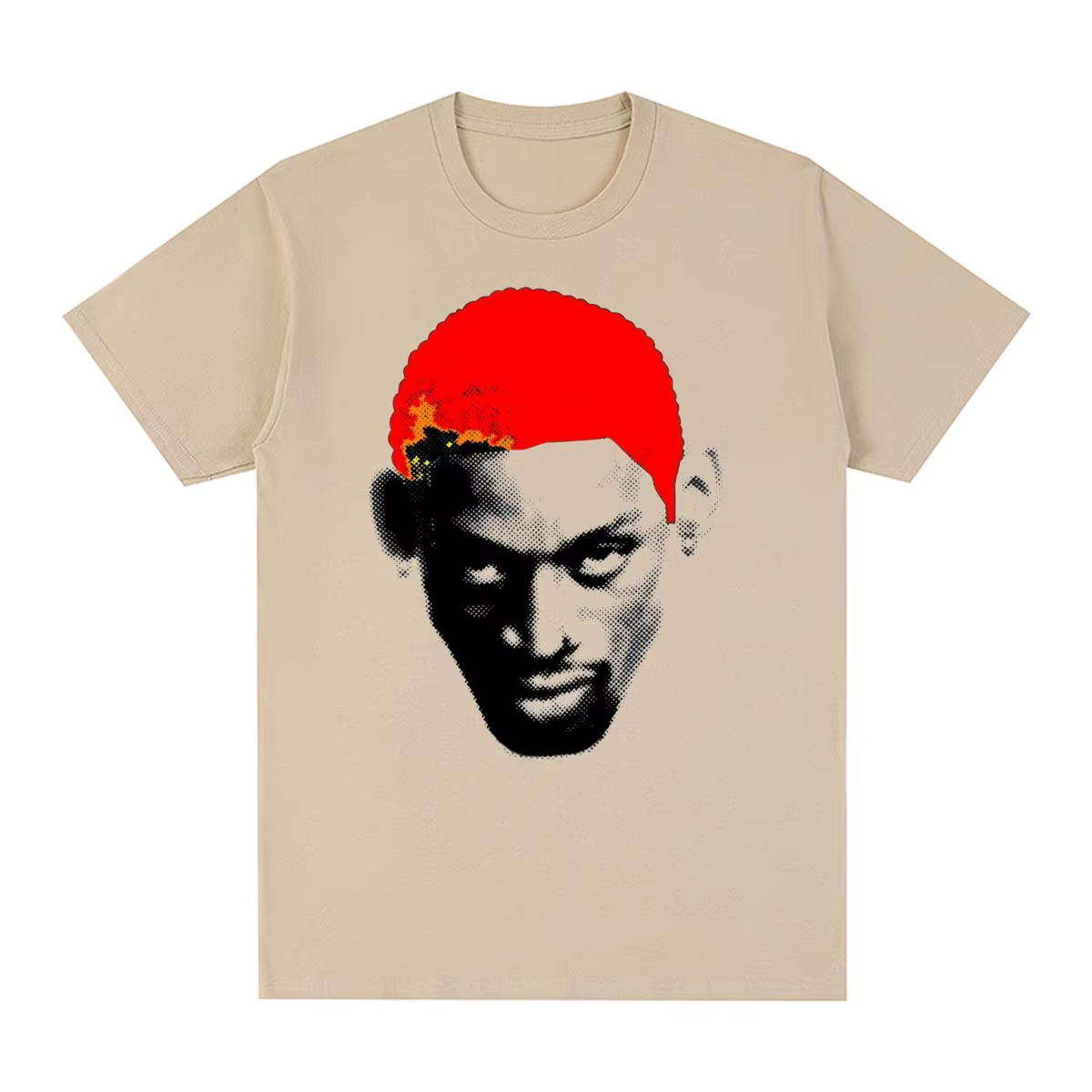Dennis Rodman Hip Hop Streetwear 90 Rodzilla Vintage T-shirt coton hommes