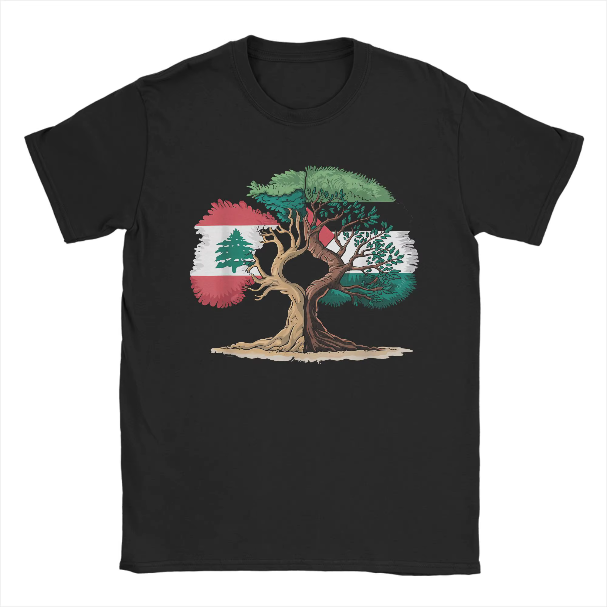 T-Shirt homme drapeau de la Palestine du Liban T-Shirts mode été