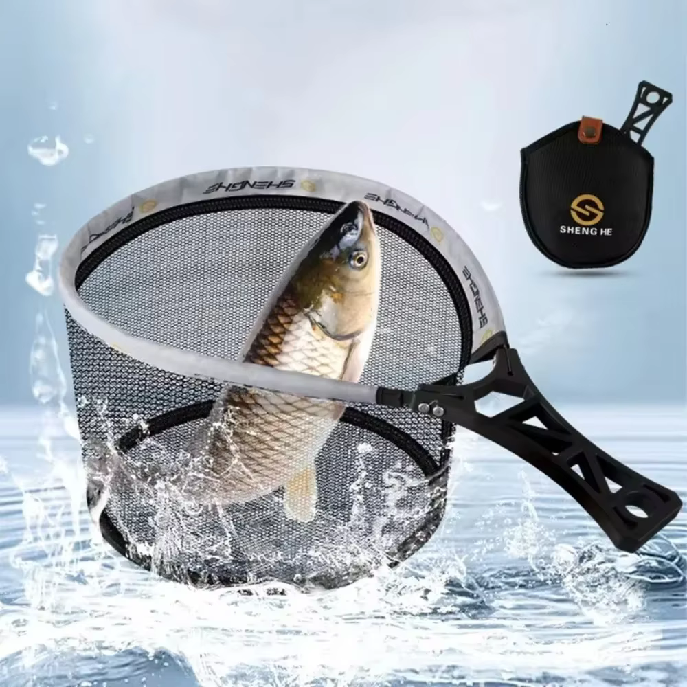 Filet à main pliable pour pêche à la mouche