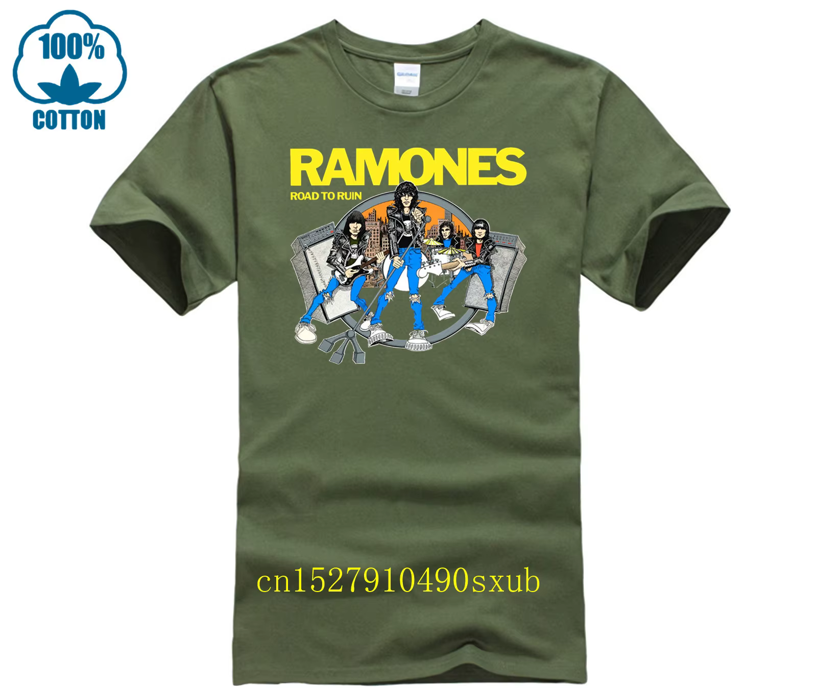GILDAN t-shirt décontracté homme Ramones Nouvelle Mode 2017 Brandfashion Imprimer Slim Fit