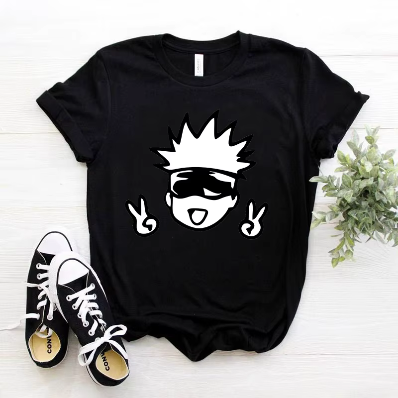 Manga japonais Gojo Satoru T-shirt hommes hauts Jujutsu Kaisen Anime