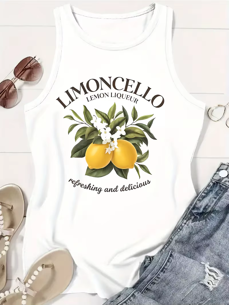 Débardeur Limoncello citron T-shirt imprimé gilet