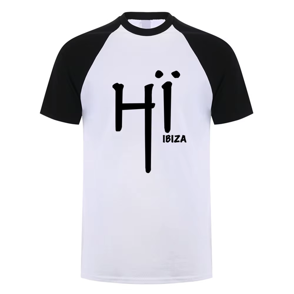 Hi Ibiza T Shirt été hommes coton manches courtes Hi
