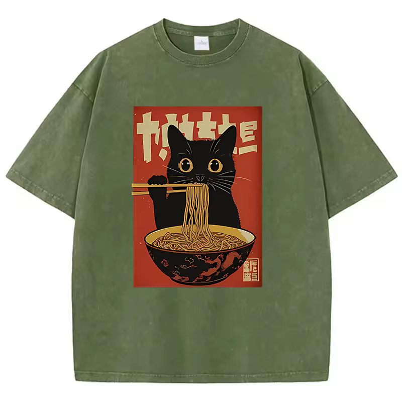 T-Shirt Vintage lavé 100% coton