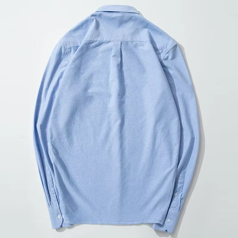 Chemise en pur coton Oxford brodée pour homme