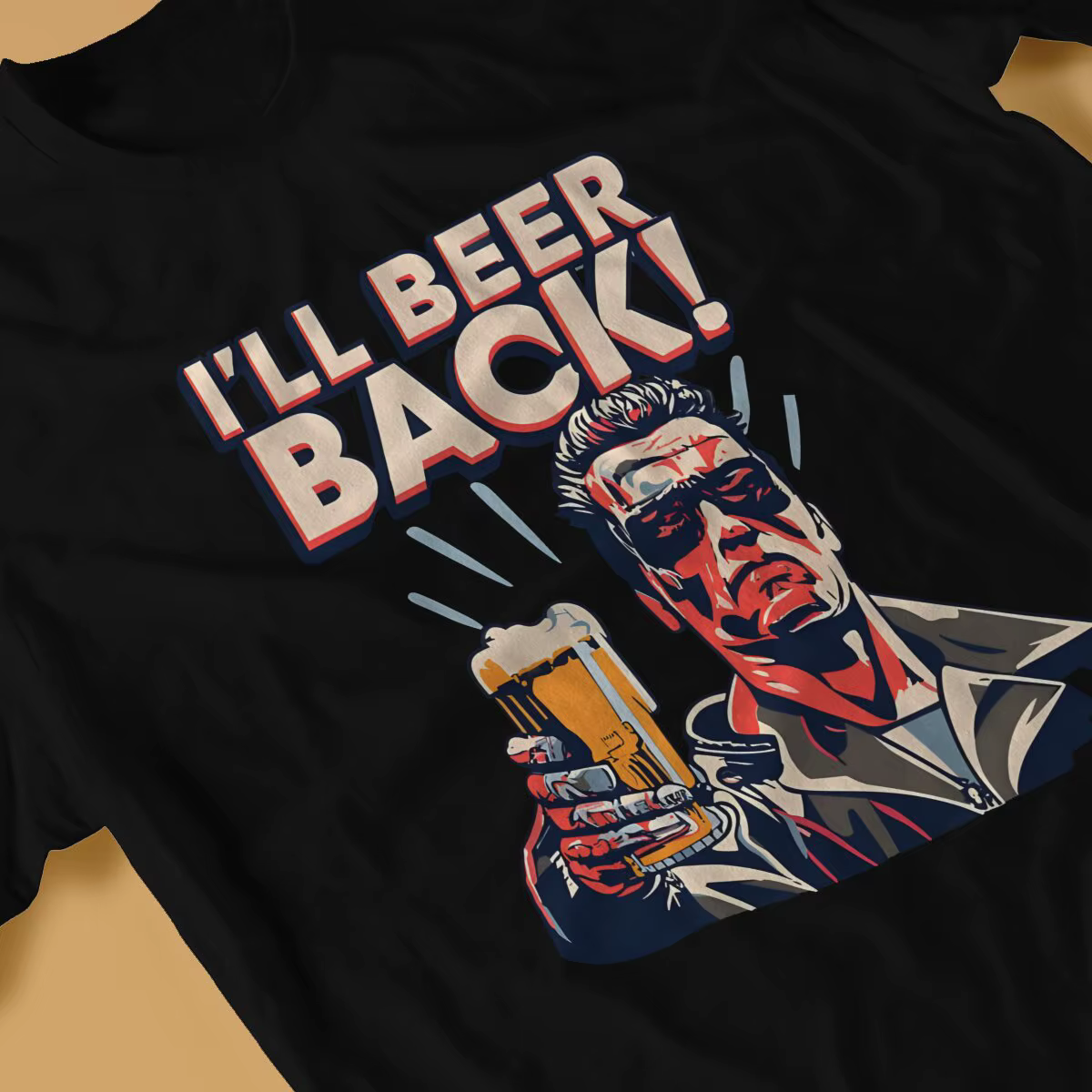 T-Shirt I'll Beer Back en pur coton pour homme