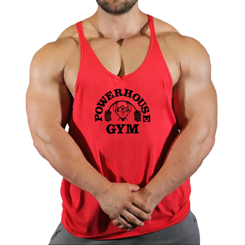 Haut pour Fitness hommes gilet gymnastique homme musculation chemise Stringer gilets sans manches sweat T-shirts