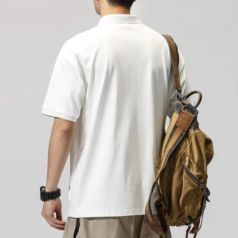 T-shirts amples avec lettres rétro américaines