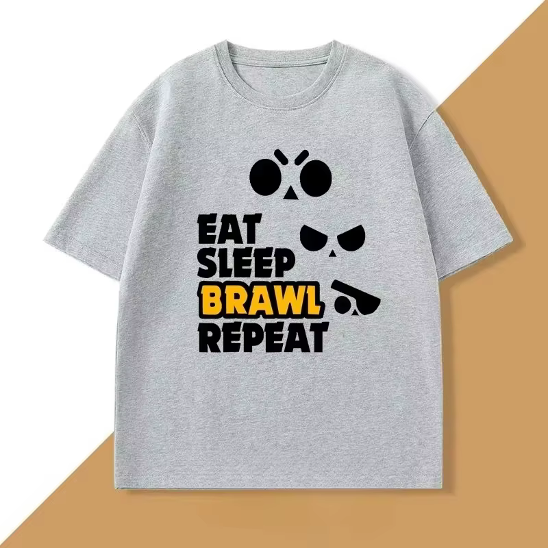 T-shirt « Eat Sleep Brawl Repeat » pour hommes et femmes