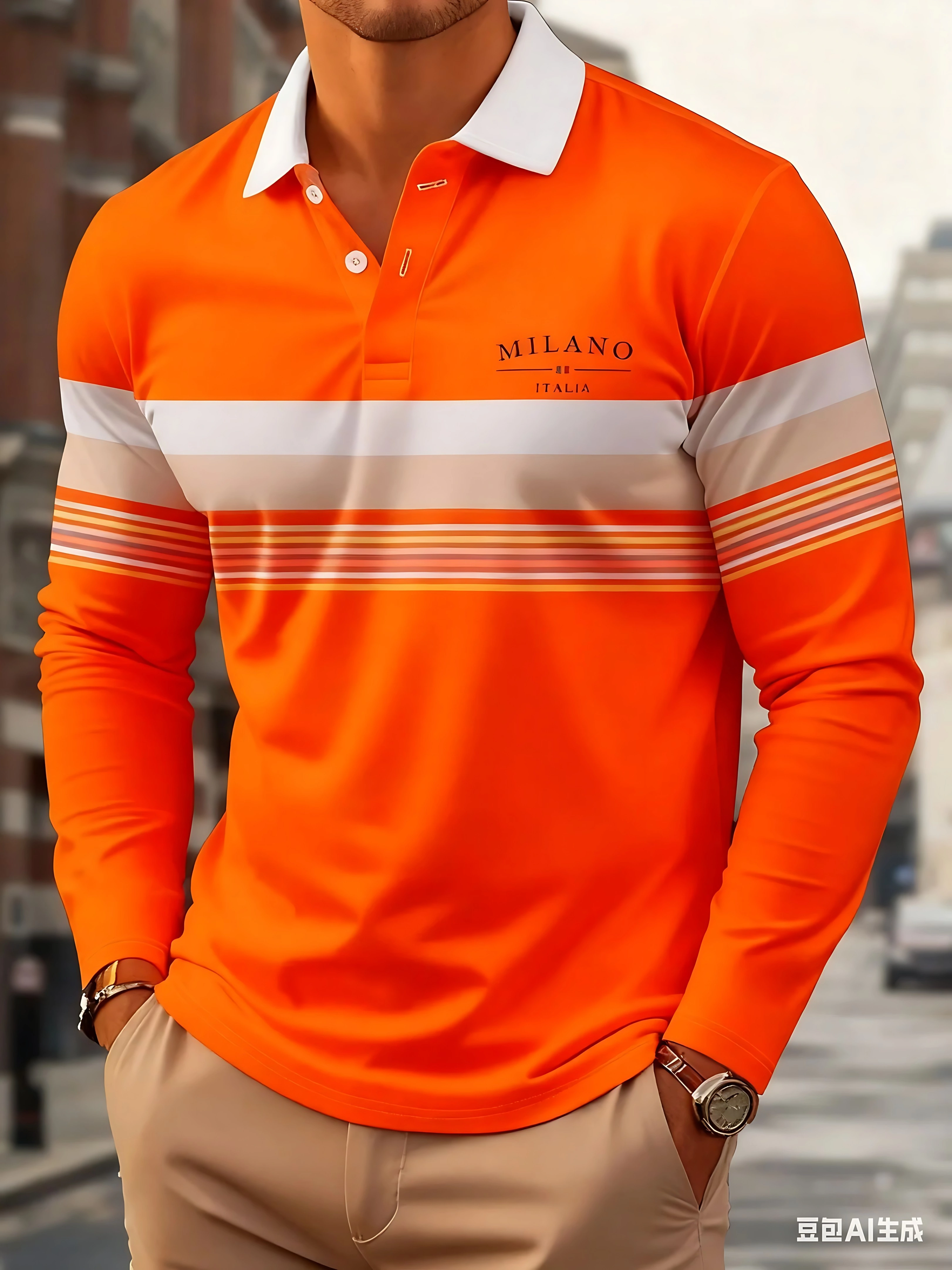 La nouvelle chemise POLO douce pour la peau pour hommes de printemps et d'automne 2025 est un vêtement