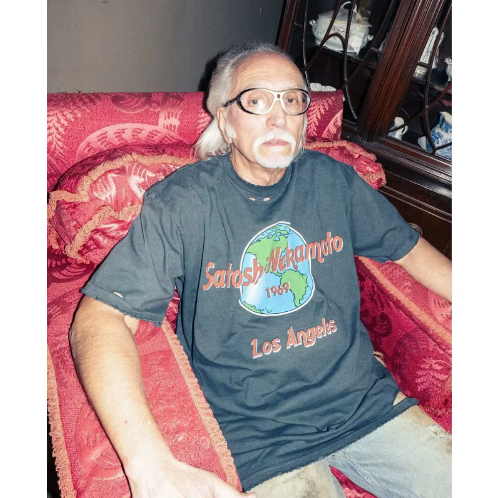 T-shirt Satoshi Rock Tee Nakamoto 1969 gris délavé
