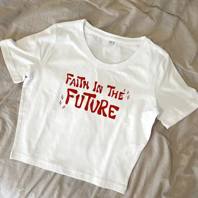 Faith in The Future-T-shirt court à col rond pour femme