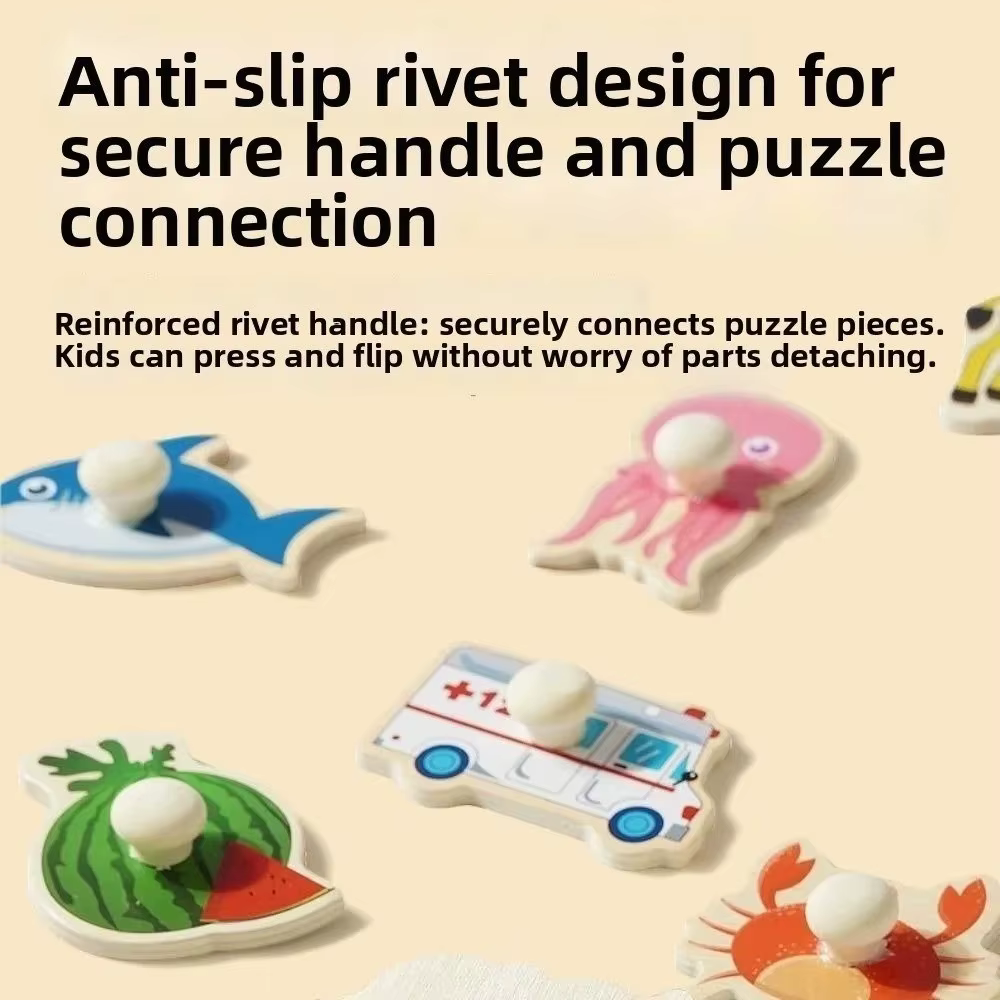 Jouets cognitifs en bois pour bébés