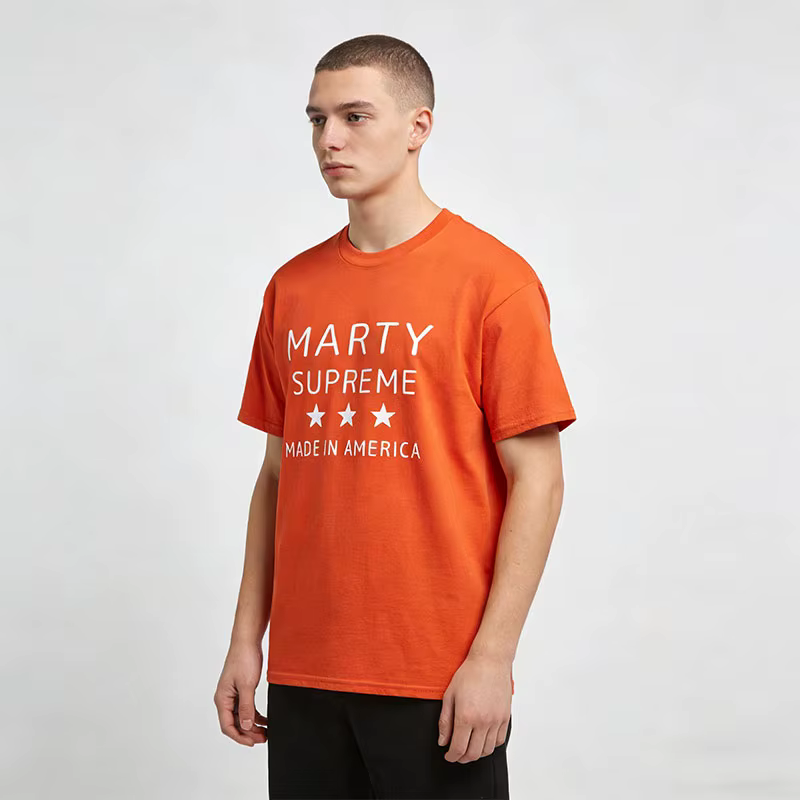 T-shirt en coton orange Marty Supreme