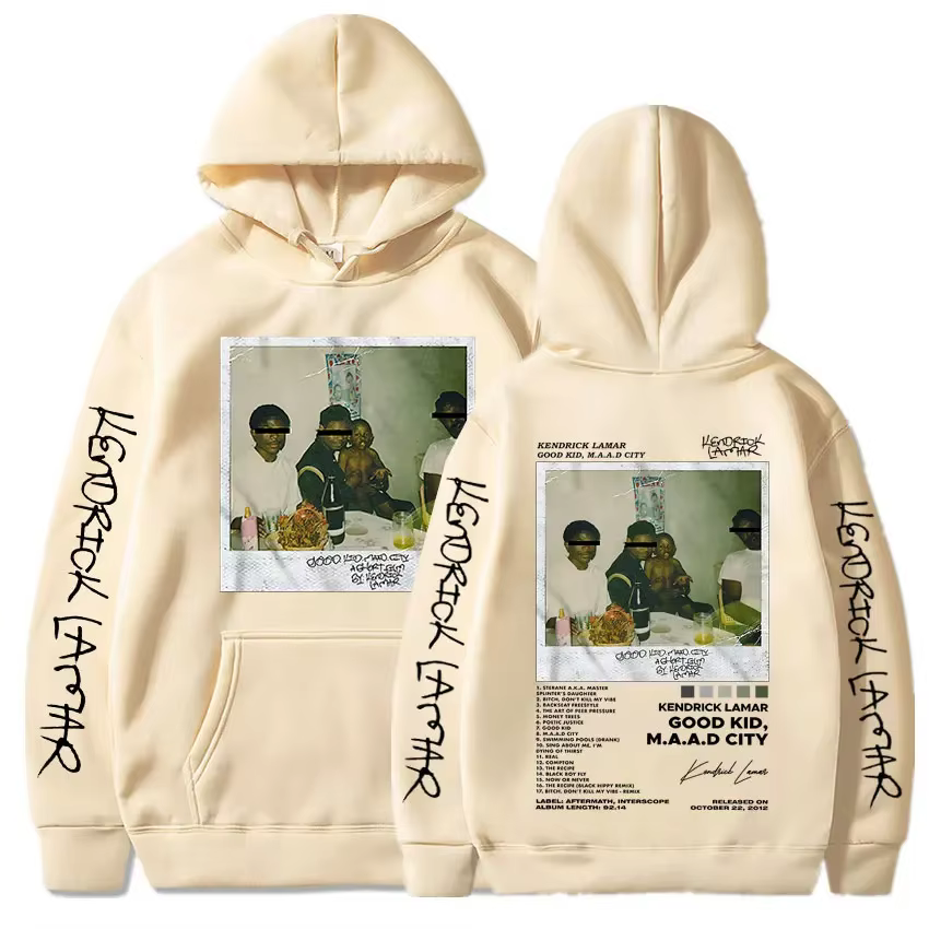 Kendrick Lamar Good Kid sweat à capuche pour hommes Hip-Hop couverture d'album de musique