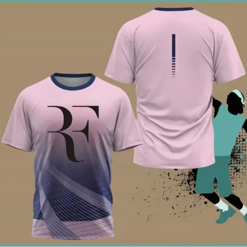 Costume d'entraînement de Tennis à séchage rapide pour hommes et femmes, T-Shirt de sport décontracté commémoratif de retraite Roger Federer, nouvelle collection d'été