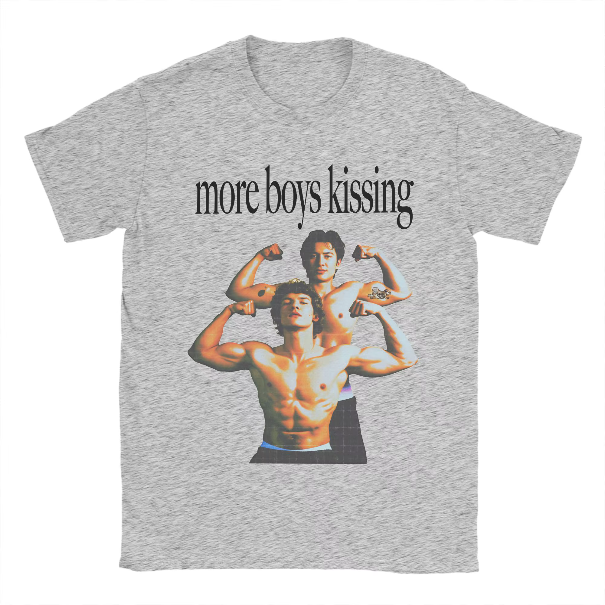 T-shirt More Boy Kissing Hip Hop Heated Rivalry Beach Tee Shirt Vêtements imprimés basiques Idée cadeau
