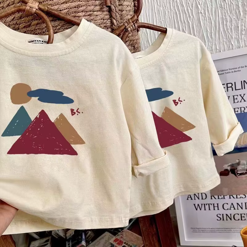 T-shirt à manches longues pour enfants de 2 à 7 ans