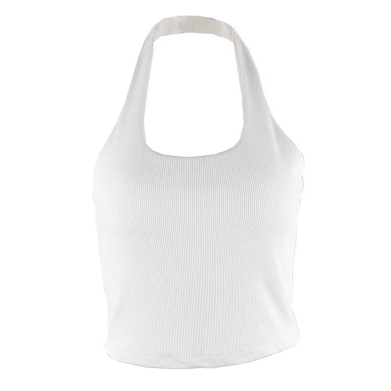 Débardeur blanc dos nu pour femmes