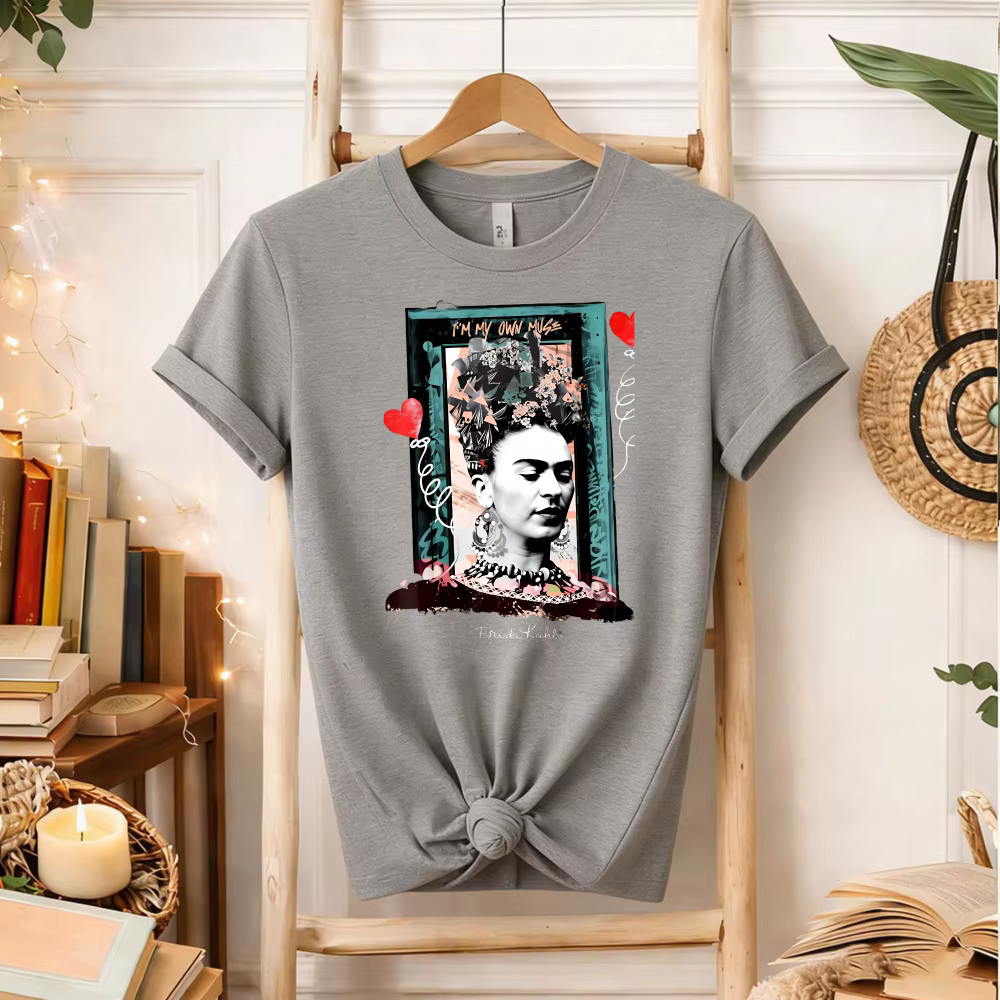 T-shirt Collage « Je suis ma propre muse » Frida Kahlo