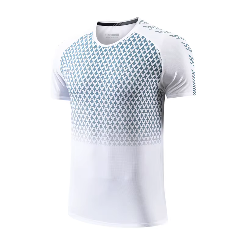 Sport impression chemises mode respirant Muscle musculation hommes à manches courtes gymnastique entraînement séchage rapide en plein air t-shirts