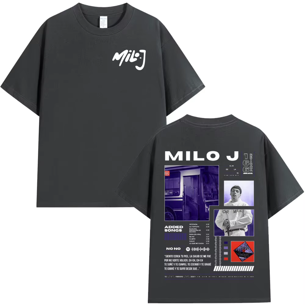 Rappeur Milo J 166 Album T-shirt hommes femmes mode Hip Hop