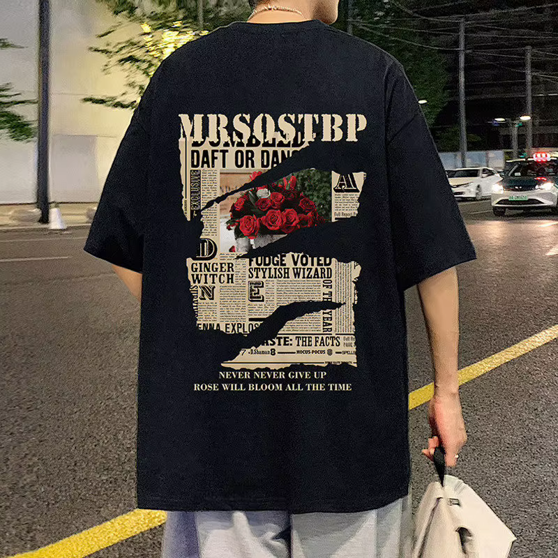 T-shirts graphiques vintage Rose été 2026 pour hommes