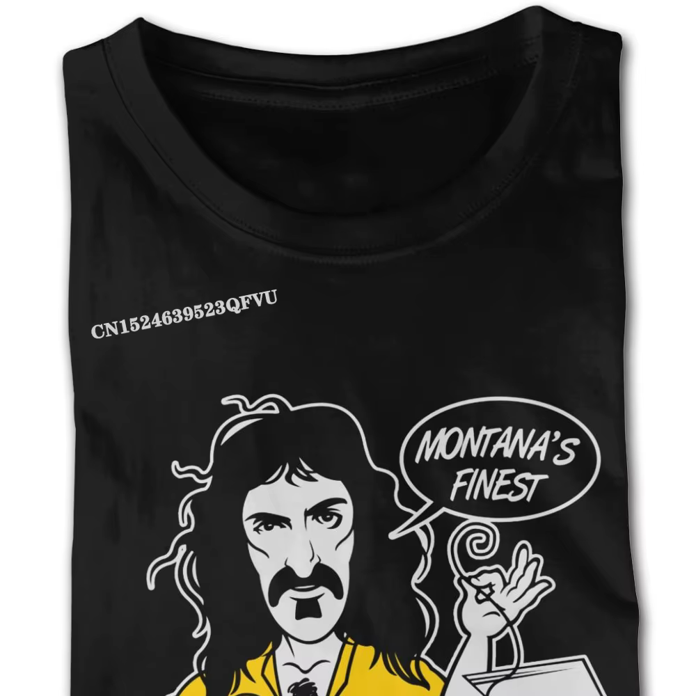 Frank ZNordz-T-shirt graphique noir pour homme, en coton, rétro, imprimé