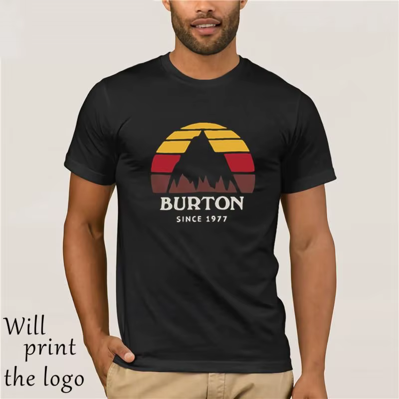 Burton Underhill t-shirt 2 couleurs décontracté col rond ample été
