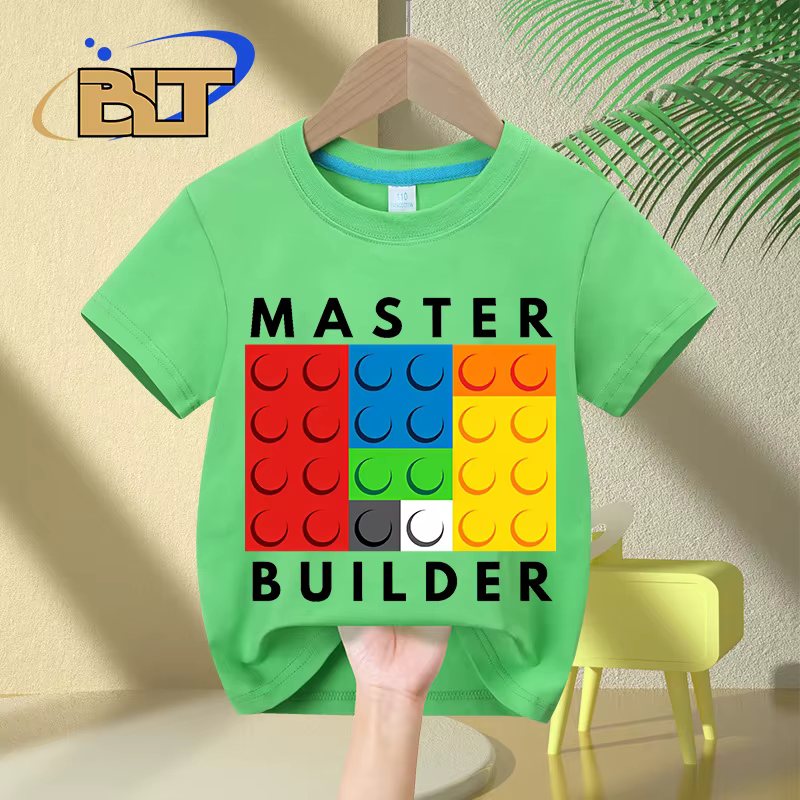 T-Shirt à Manches Courtes en Pur Coton pour Enfant