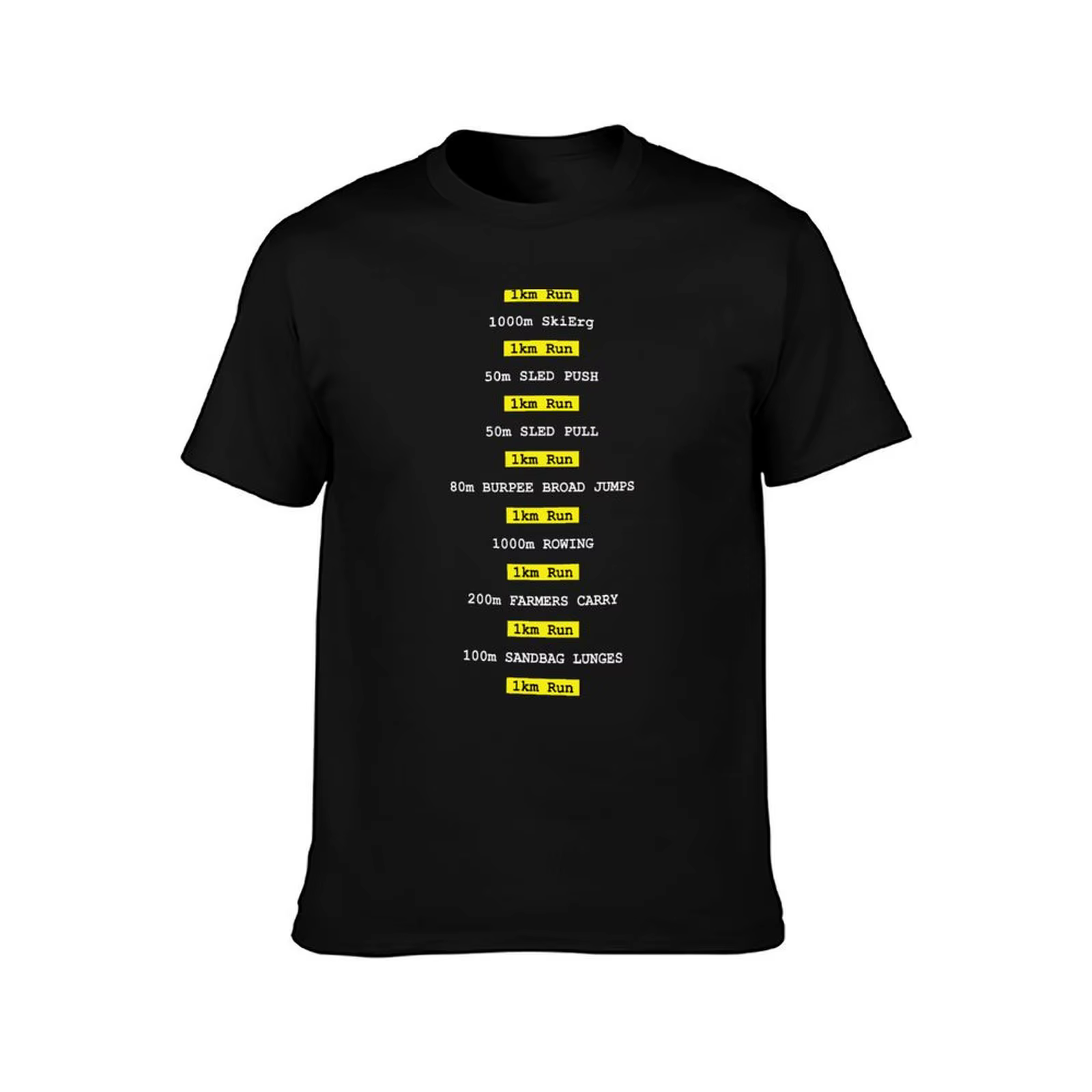 Hyrox T-Shirt Fitness T-Shirt homme décontracté chemise course homme t