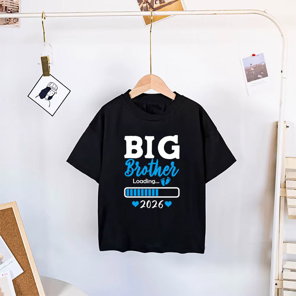 T-shirts imprimés pour enfants « Big Brother Est 2026 »