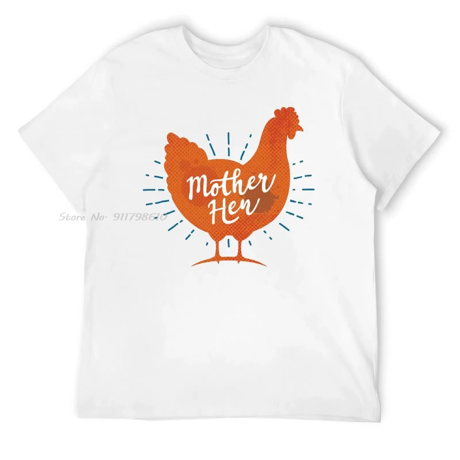 Fête des mères mère poule poulet maman T-shirt surdimensionné déplacer Humor coton