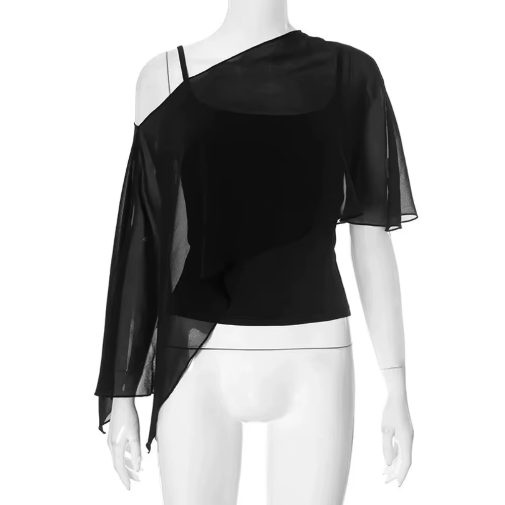 T-shirt asymétrique pour femme
