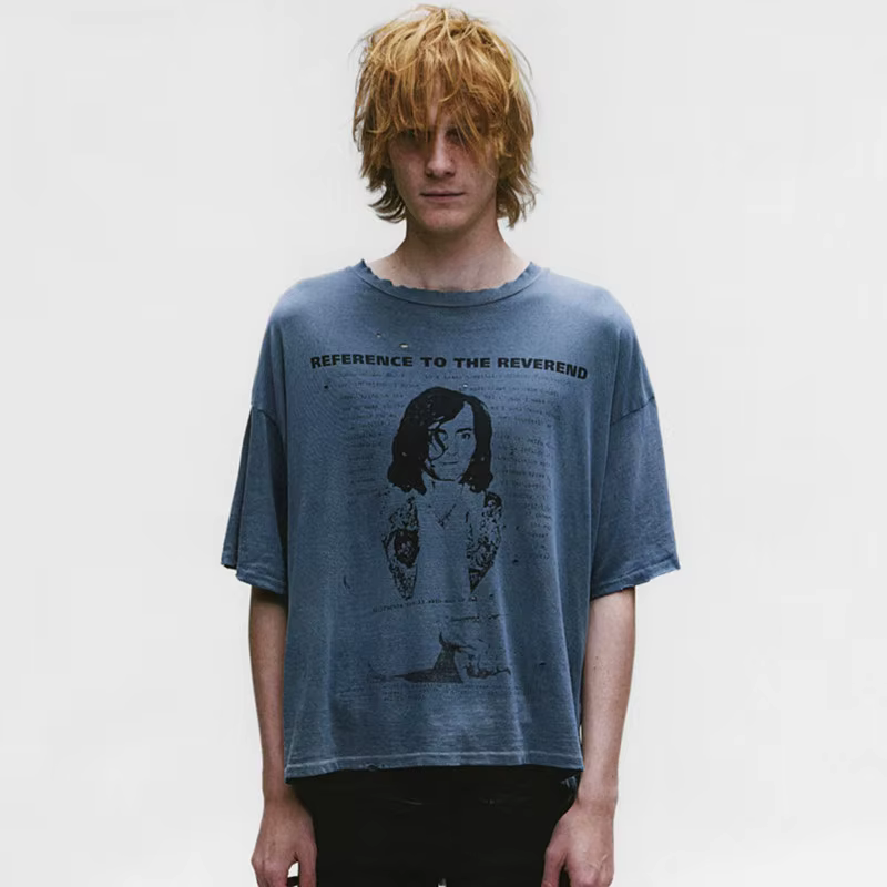 T-shirts à manches courtes en coton rouge pour hommes et femmes