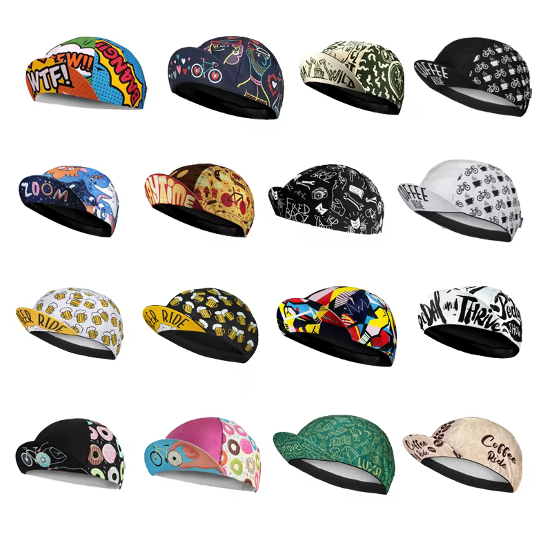 Chapeau de cyclisme drôle casquette de vélo de route été respirant coloré couvre-chef de vélo hommes et femmes Gorra Ciclismo