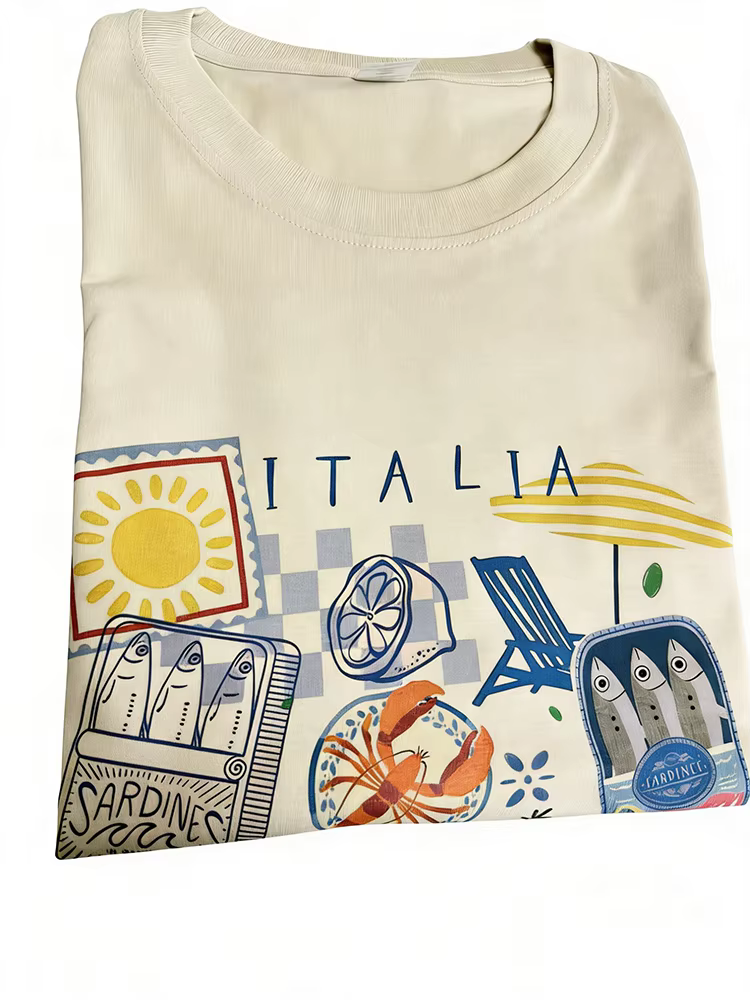 T-shirt graphique Capri Italia