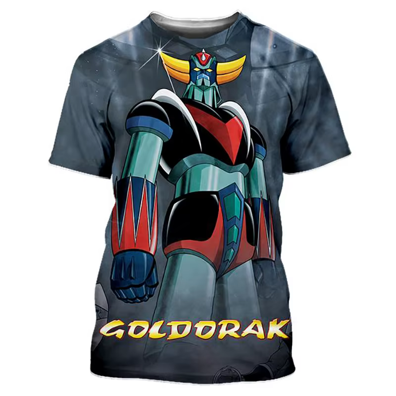 Été Goldorak Anime UFO Robot Grendizer impression 3D T-Shirts hommes femmes mode surdimensionné t-shirt Harajuku
