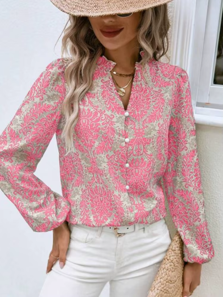 Chemise à manches longues pour femmes