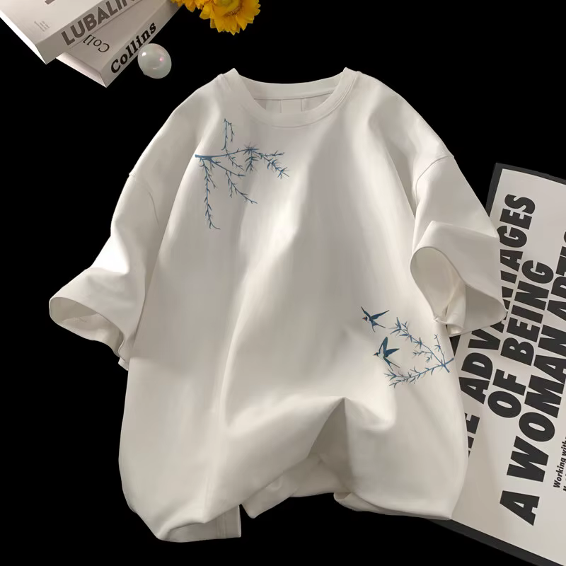 T-Shirt Respzed Blanc en Coton pour Homme